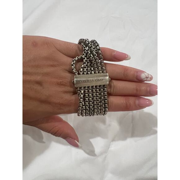 David Yurman Box Chain Eight Row Bracelet - Picture 3 of 8